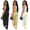 Women Clothing Fashion Elegant Sets Casual V-Neck Button Down Tops and Long Pants Suit 2025 Summer Loungewear 2piece Set Outfits