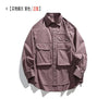 Men Oversize Loose Casual Long Sleeve Outdoor Cargo Shirts Cityboy Streetwear Fashion Plus Size Washed Cotton Shirt Blouse