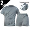 1/2/4 Piece Men's Quick Drying Sports Suit Casual Breathable Short Sleeved T-shirt Pocket Versatile Shorts For Teenagers To Wear