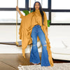SOMO Plus Size Women Clothes Pleated Long Cape Shirt Bat Full Sleeve Irregularity Blouse Top One Size Loose Dropshipping 2023