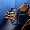 Mens Shoes Hand Sewn Cowhide Leather Shoes Men's Casual Loafers Plus Size 38-48