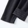 2-piece plus size men's fall/winter thermal underwear set fashion simple sleeve striped long-sleeved trousers casual pajamas set