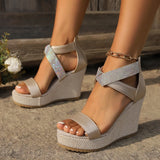 Women High Heels Sandals Women Summer Wedges Platform Fashion Slippers Walking Slides Outdoor Pumps Flip Flops Chaussures Femme