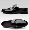 Men's plus size casual leather shoes Four Seasons new outdoor anti slip comfort walking shoes business Half support leather shoe