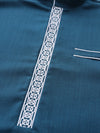 Muslim men's robe long-sleeved ethnic style embroidered stand collar Arabic clothing men's Islamic casual robe