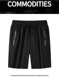 Men Plus Size Shorts Summer Pants Work Trousers Men Quick-drying Loose Fit Sports Fitness Sweatpants