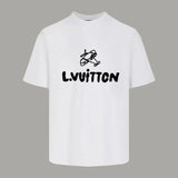 Summer Plus-size New Fashion Print Pure Cotton T-shirt Unisex Loose and Comfortable Suitable for Sports and Couples