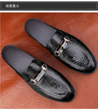 Men's plus size casual leather shoes Four Seasons new outdoor anti slip comfort walking shoes business Half support leather shoe