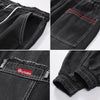 Plus Size 5XL Men's Baggy Harem Jeans Hip Hop Male Trousers Black Blue Cargo Jeans Man Fashion Streetwear Denim Jogger Pants