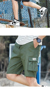 Plus Size Shorts 8XL Summer Cargo Shorts For Men 2024 Fashion Clothing Drawstring Casual Shorts With Multi Pockets