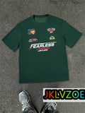 Mens Fashion Plus Size Racing Tshirt Casual Street Style Motorcycle Graphic Tees Breathable Loose 3D Short Sleeve Top Streetwear