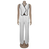 Women Clothing Fashion Elegant Sets Casual V-Neck Button Down Tops and Long Pants Suit 2025 Summer Loungewear 2piece Set Outfits