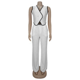 Women Clothing Fashion Elegant Sets Casual V-Neck Button Down Tops and Long Pants Suit 2025 Summer Loungewear 2piece Set Outfits