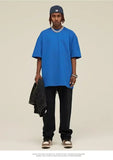Summer Plus-size New Fashion Print Pure Cotton T-shirt Unisex Loose and Comfortable Suitable for Sports and Couples