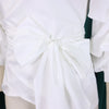 Fashion Blouse for Women 2024 Slash Neck Full Sleeve Sashes Solid Elegant African Ladies Luxury Designer Fashion Shirts Tops