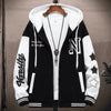Trendy Spring Autumn Sweatshirt Men's Jacket for Youth Large Size Cool School Uniform Middle School Student Men's Wear Ballpark