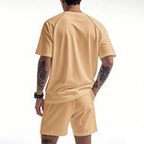 Men's Summer Sports suit Casual Fashion sports two-piece suit Sports quick-drying T-shirt shorts set Fitness Top Sports shorts