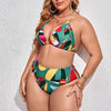 2025 Plus Size Bikini Swimwear Women Three Pieces Set Swimming Swimsuits Biquini Bathing Suit Beachwear Swim Clothing Mujer 4XL