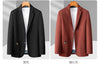 plus Size Men's Fashion Suit 2025 High Quality Slim Fit Solid Color Hipster Casual Coat for Spring Autumn