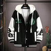 Trendy Spring Autumn Sweatshirt Men's Jacket for Youth Large Size Cool School Uniform Middle School Student Men's Wear Ballpark