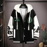 Trendy Spring Autumn Sweatshirt Men's Jacket for Youth Large Size Cool School Uniform Middle School Student Men's Wear Ballpark