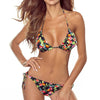 Women's Swimwear 2022 Push Up Bikini Two Pieces Swimsuits Halter Bandage Bathing Suits Sexy Thong Bikini Sets Summer Beach Wear