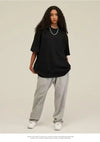 Summer Plus-size New Fashion Print Pure Cotton T-shirt Unisex Loose and Comfortable Suitable for Sports and Couples