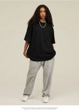Summer Plus-size New Fashion Print Pure Cotton T-shirt Unisex Loose and Comfortable Suitable for Sports and Couples