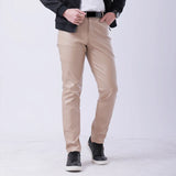 Men Leather Pants Skinny Fit Elasti Fashion PU Leather Trousers Motorcycle Pants Wet Look Stretch Faux Leather Streetwear
