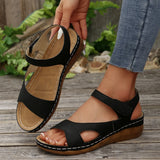 Women's Sandals 2025 Summer Sandals Women Heels Sandals Casual Wedges Footwear Summer Shoes Woman Soft Heeled Shoes