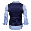 2025 Men's Formal Dress Vest Top Double Breasted Casual Tank Tops Solid Slim V-Neck Club Party Suits Vest Formal Waistcoat Men
