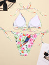 Women's Swimwear 2022 Push Up Bikini Two Pieces Swimsuits Halter Bandage Bathing Suits Sexy Thong Bikini Sets Summer Beach Wear