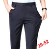 Plus Size Trousers Men Business Suit Pants Stretch Formal Dress Pants Big Man Classic Black Trousers