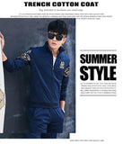 Plus Size 5XL 6XL Men's Tracksuit Autumn Clothes Sportswear Two Piece Set Men Jacket Sweatpants Male Sweatsuit Sports Suits Sets