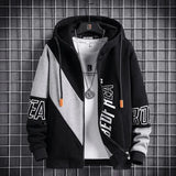 Trendy Spring Autumn Sweatshirt Men's Jacket for Youth Large Size Cool School Uniform Middle School Student Men's Wear Ballpark