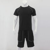 Men's Summer Sports suit Casual Fashion sports two-piece suit Sports quick-drying T-shirt shorts set Fitness Top Sports shorts