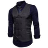 2025 Men's Formal Dress Vest Top Double Breasted Casual Tank Tops Solid Slim V-Neck Club Party Suits Vest Formal Waistcoat Men