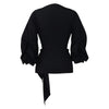 Fashion Blouse for Women 2024 Slash Neck Full Sleeve Sashes Solid Elegant African Ladies Luxury Designer Fashion Shirts Tops