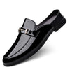 Men's plus size casual leather shoes Four Seasons new outdoor anti slip comfort walking shoes business Half support leather shoe