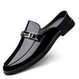 Men's plus size casual leather shoes Four Seasons new outdoor anti slip comfort walking shoes business Half support leather shoe