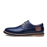 Mens Shoes Hand Sewn Cowhide Leather Shoes Men's Casual Loafers Plus Size 38-48
