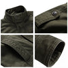 Spring Autumn New 100% Cotton Men Outwear Fashion Casual Outdoor Jacket Mens Brand High-Quality Jackets Coat Men Bomber Jacket