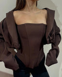 European and American women's clothing 2025 autumn new fashion short style small suit jacket irregular vest two-piece set