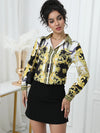 Stylish Women Blouse for a Chic Look Fashion printing office ladies shirts tops blusa mujer