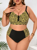 Designer Plus Size Bikini Swimsuits For Women Clothing 2025 Swimwears Women's Large Size Tankini Big Swimwear Bathing Suit Woman