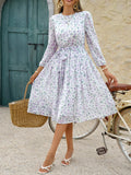Women Dress 2025 Fashion Spring Summer Latest Unique Leisure Vacation Storm Point Long Sleeved Long Skirt Dress Women's Clothing