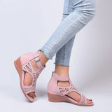 Sandals Women's High Heel Wedge Fashion Womens Shoes Comfort Luxury Sandals Women Designers Outdoor Beach Shoes 2023