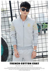 Plus Size 5XL 6XL Men's Tracksuit Autumn Clothes Sportswear Two Piece Set Men Jacket Sweatpants Male Sweatsuit Sports Suits Sets