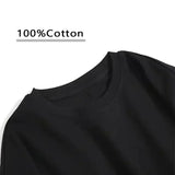 Summer Plus-size New Fashion Print Pure Cotton T-shirt Unisex Loose and Comfortable Suitable for Sports and Couples
