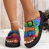 Women Slippers Lightweight Slippers New Mixed Colors Buckle Women Sandals Casual Beach Slippers House Shoes Designer Flat Shoes